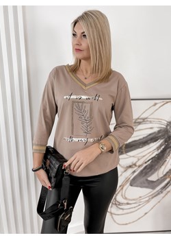 bluzka asoul beżowa one size ze sklepu UBRA w kategorii Bluzki damskie - zdjęcie 149469331