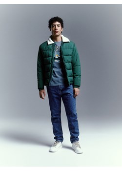 Reserved - Pikowana kurtka koszulowa - Zielony ze sklepu Reserved w kategorii Kurtki męskie - zdjęcie 149479852