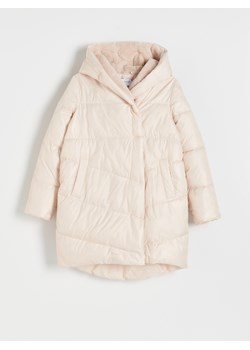 Reserved - Pikowany płaszcz - Różowy ze sklepu Reserved w kategorii Płaszcze damskie - zdjęcie 149482901