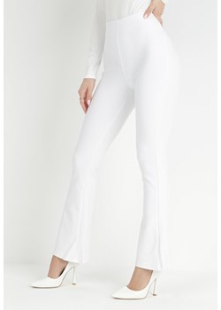 Białe Spodnie Dzwony Kostemus ze sklepu Born2be Odzież w kategorii Spodnie damskie - zdjęcie 149507781