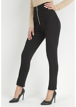 Czarne Spodnie Asrus ze sklepu Born2be Odzież w kategorii Spodnie damskie - zdjęcie 149507814
