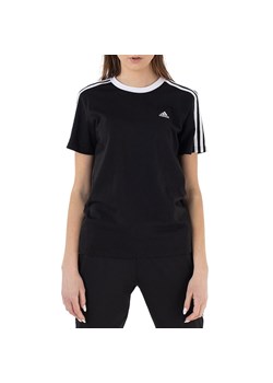 Koszulka adidas Essentials 3-Stripes GS1379 - czarna ze sklepu streetstyle24.pl w kategorii Bluzki damskie - zdjęcie 149518523