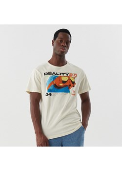 Cropp - T-shirt z nadrukiem z przodu i na plecach - Kremowy ze sklepu Cropp w kategorii T-shirty męskie - zdjęcie 149523123