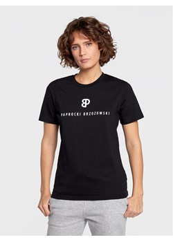 Paprocki & Brzozowski T-Shirt TSHRCOM2160 Czarny Regular Fit ze sklepu MODIVO w kategorii Bluzki damskie - zdjęcie 149831681