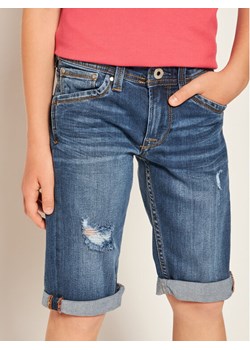 Pepe Jeans Szorty jeansowe Cashed PB800333 Granatowy Regular Fit ze sklepu MODIVO w kategorii Spodenki chłopięce - zdjęcie 149932373
