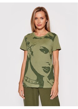 Guess T-Shirt Girl Easy W1BI05 K9SN2 Zielony Regular Fit ze sklepu MODIVO w kategorii Bluzki damskie - zdjęcie 150029803