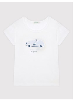 United Colors Of Benetton T-Shirt 3I1XA1007 Biały Regular Fit ze sklepu MODIVO w kategorii Odzież dla niemowląt - zdjęcie 150038752
