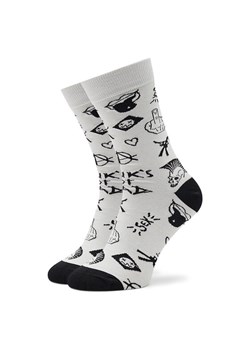 Stereo Socks Skarpety wysokie unisex Punk Biały ze sklepu MODIVO w kategorii Skarpetki damskie - zdjęcie 150040570