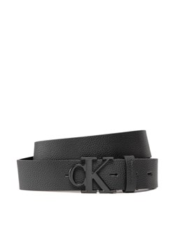 Calvin Klein Jeans Pasek Męski Round Mono Plaque Belt 35Mm K50K509883 Czarny ze sklepu MODIVO w kategorii Paski męskie - zdjęcie 150130263