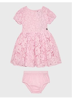 Guess Sukienka elegancka A3RK29 WF6J0 Różowy Regular Fit ze sklepu MODIVO w kategorii Odzież dla niemowląt - zdjęcie 150151634