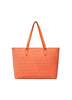 LOVE MOSCHINO Torebka JC4072PP1GLN145A Pomarańczowy ze sklepu MODIVO w kategorii Torby Shopper bag - zdjęcie 150153391
