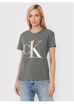 Calvin Klein Underwear T-Shirt 000QS6436E Szary Regular Fit ze sklepu MODIVO w kategorii Bluzki damskie - zdjęcie 150263493