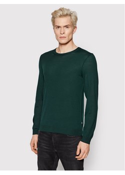Boss Sweter Leno-P 50378575 Zielony Slim Fit ze sklepu MODIVO w kategorii Swetry męskie - zdjęcie 150306554