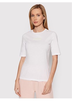 Puma T-Shirt Modern Basics 583634 Biały Regular Fit ze sklepu MODIVO w kategorii Bluzki damskie - zdjęcie 150443611