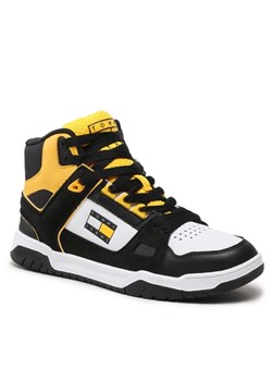 Tommy Jeans Sneakersy Mid Cut Skater EM0EM01108 Czarny ze sklepu MODIVO w kategorii Buty sportowe męskie - zdjęcie 150450563