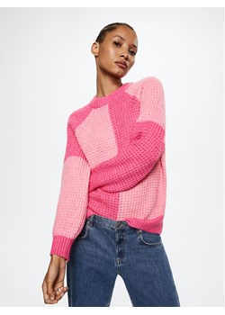 Mango Sweter Cleob 37003860 Różowy Oversize ze sklepu MODIVO w kategorii Swetry damskie - zdjęcie 150459973