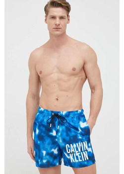 Calvin Klein szorty kąpielowe kolor niebieski ze sklepu ANSWEAR.com w kategorii Kąpielówki - zdjęcie 150576950
