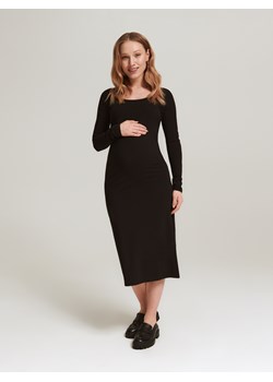Reserved - Sukienka z bawełny organicznej - Czarny ze sklepu Reserved w kategorii Sukienki ciążowe - zdjęcie 150581292