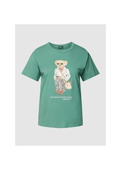 T-shirt z nadrukiem z logo model ‘MADRAS’ ze sklepu Peek&Cloppenburg  w kategorii Bluzki damskie - zdjęcie 150585694