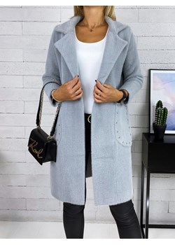 płaszcz alpaka haley szary ze sklepu UBRA w kategorii Płaszcze damskie - zdjęcie 150586844