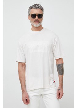Tommy Hilfiger t-shirt x Shawn Mendes męski kolor beżowy z nadrukiem ze sklepu ANSWEAR.com w kategorii T-shirty męskie - zdjęcie 150620134