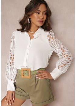 Biała Koszula Apostoros ze sklepu Renee odzież w kategorii Koszule damskie - zdjęcie 150620901