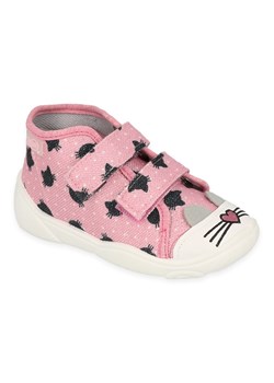 Befado obuwie dziecięce  212P077 czarne różowe ze sklepu ButyModne.pl w kategorii Buciki niemowlęce - zdjęcie 150632790