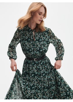 Reserved - Wzorzysta sukienka - Turkusowy ze sklepu Reserved w kategorii Sukienki - zdjęcie 150640124