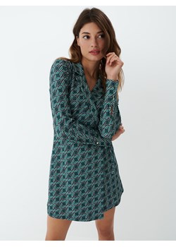 Mohito - Kopertowa sukienka mini we wzory - Zielony ze sklepu Mohito w kategorii Sukienki - zdjęcie 150661551