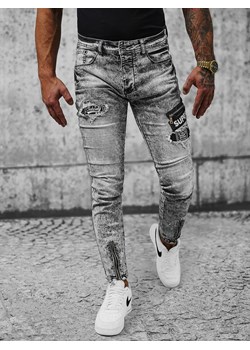 Spodnie jeansowe męskie czarne OZONEE NB/MP0162N ze sklepu ozonee.pl w kategorii Jeansy męskie - zdjęcie 150692383