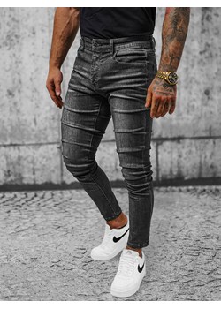 Spodnie jeansowe męskie czarne OZONEE NB/MP0141N ze sklepu ozonee.pl w kategorii Jeansy męskie - zdjęcie 150692393