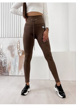 LEGGINSY BALAN BRĄZOWE M/38 ze sklepu UBRA w kategorii Spodnie damskie - zdjęcie 150701014