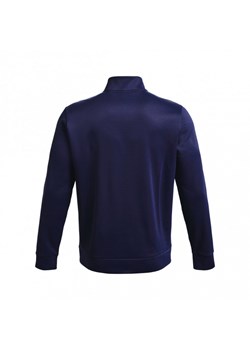 Męska bluza treningowa UNDER ARMOUR UA Armour Fleece 1/4 Zip - granatowa ze sklepu Sportstylestory.com w kategorii Bluzy męskie - zdjęcie 150749144