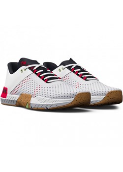 Męskie buty treningowe crossfit UNDER ARMOUR UA TriBase Reign 4 - białe ze sklepu Sportstylestory.com w kategorii Buty sportowe męskie - zdjęcie 150749531