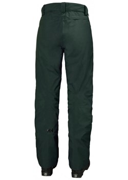 Męskie spodnie narciarskie HELLY HANSEN LEGENDARY INSULATED PANTS - zielone ze sklepu Sportstylestory.com w kategorii Spodnie męskie - zdjęcie 150752274