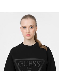 Damska bluza dresowa nierozpinana GUESS NEW ELLY CN SWEATSHIRT - czarny ze sklepu Sportstylestory.com w kategorii Bluzy damskie - zdjęcie 150765833