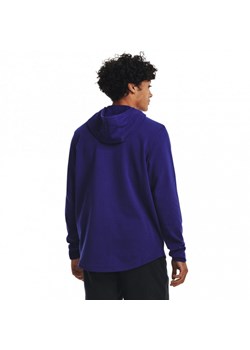 Męska bluza dresowa nierozpinana z kapturem UNDER ARMOUR UA RIVAL TERRY LC HD - granatowa ze sklepu Sportstylestory.com w kategorii Bluzy męskie - zdjęcie 150766734
