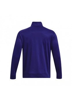 Męska bluza treningowa nierozpinana bez kaptura Under Armour UA Armour Fleece 1/4 Zip - granatowa ze sklepu Sportstylestory.com w kategorii Bluzy męskie - zdjęcie 150778653