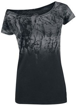 Outer Vision - Marylin Spatolato - T-Shirt - czarny szary ze sklepu EMP w kategorii Bluzki damskie - zdjęcie 150801094