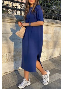 Sukienka MELSINA NAVY ze sklepu Ivet Shop w kategorii Sukienki - zdjęcie 150823264