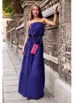 Sukienka KUBANA NAVY ze sklepu Ivet Shop w kategorii Sukienki - zdjęcie 150823371