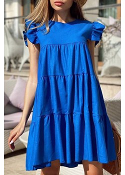Sukienka GLARALDA BLUE ze sklepu Ivet Shop w kategorii Sukienki - zdjęcie 150823872