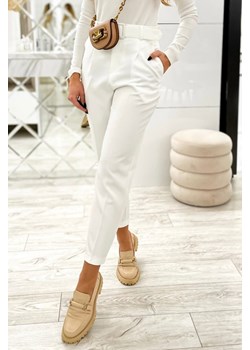 Spodnie damskie MELSANDA WHITE ze sklepu Ivet Shop w kategorii Spodnie damskie - zdjęcie 150824494