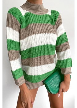 Sweter COLORENA GREEN ze sklepu Ivet Shop w kategorii Swetry damskie - zdjęcie 150825624