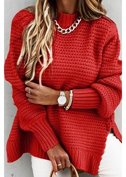 Sweter damski LAKLARA RED ze sklepu Ivet Shop w kategorii Swetry damskie - zdjęcie 150825961