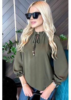Koszula damska ZELDIRA KHAKI ze sklepu Ivet Shop w kategorii Bluzki damskie - zdjęcie 150826094