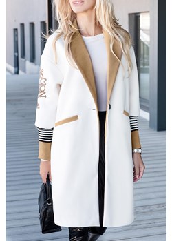 Płaszcz damski GRATEMALA WHITE ze sklepu Ivet Shop w kategorii Płaszcze damskie - zdjęcie 150826114