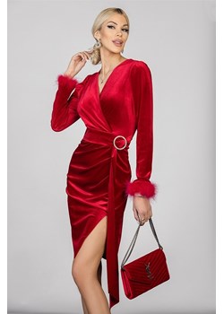 Sukienka SELINDA RED ze sklepu Ivet Shop w kategorii Sukienki - zdjęcie 150826910