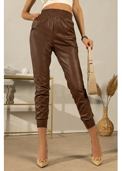 Spodnie damskie KLAVIDA BROWN ze sklepu Ivet Shop w kategorii Spodnie damskie - zdjęcie 150827060