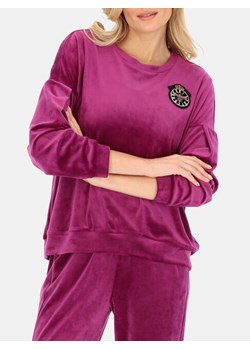 Welurowa fioletowa bluza L'AF Eden ze sklepu Eye For Fashion w kategorii Bluzy damskie - zdjęcie 150829861